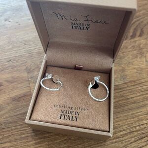 Mia Fiore Sterling Silver small hoop earrings